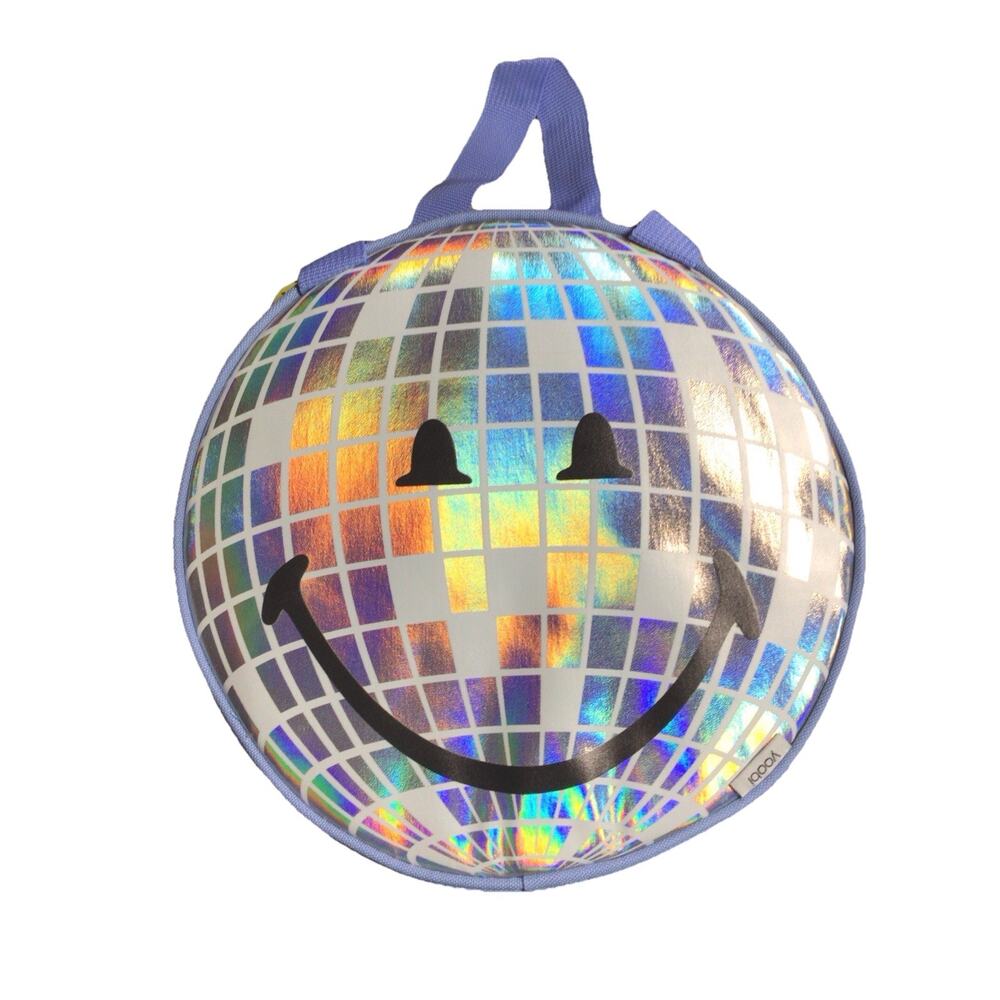 Yoobi SmileyWorld Round Disco Ball Pencil Pouch New with Tags Bag